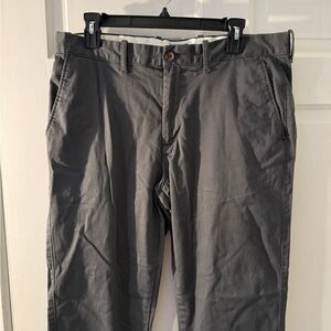 Men's JCrew Straight gray chinos  34W x 32L